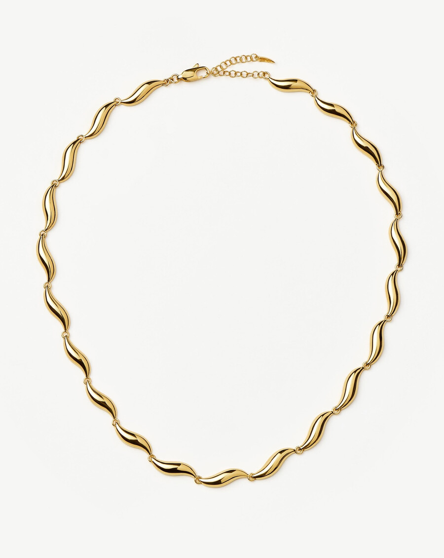 savi signature link chain necklace - gold