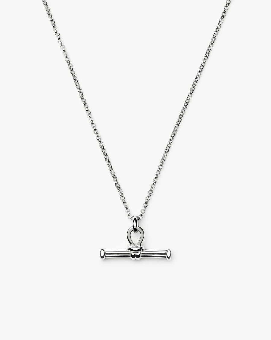 ridge t-bar silberkette