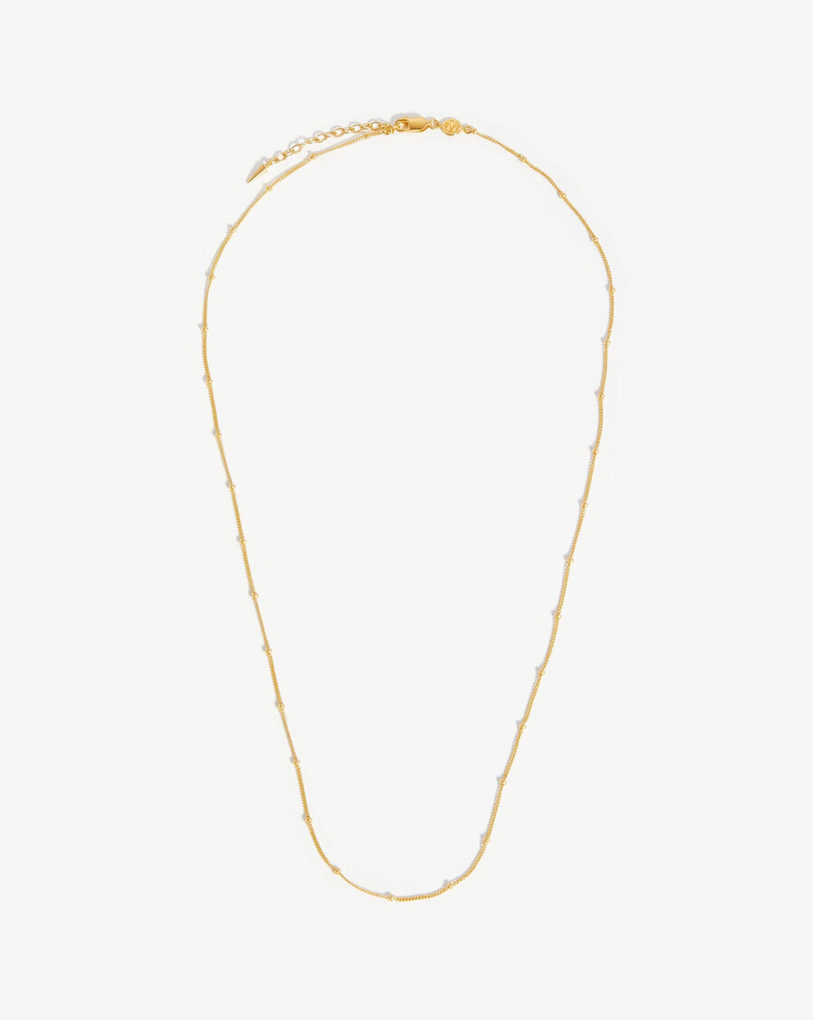 lange bobble-kette - 18 karat gold vermeil