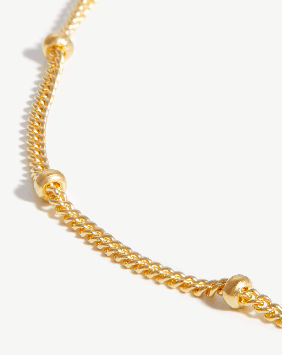 lange bobble-kette - 18 karat gold vermeil