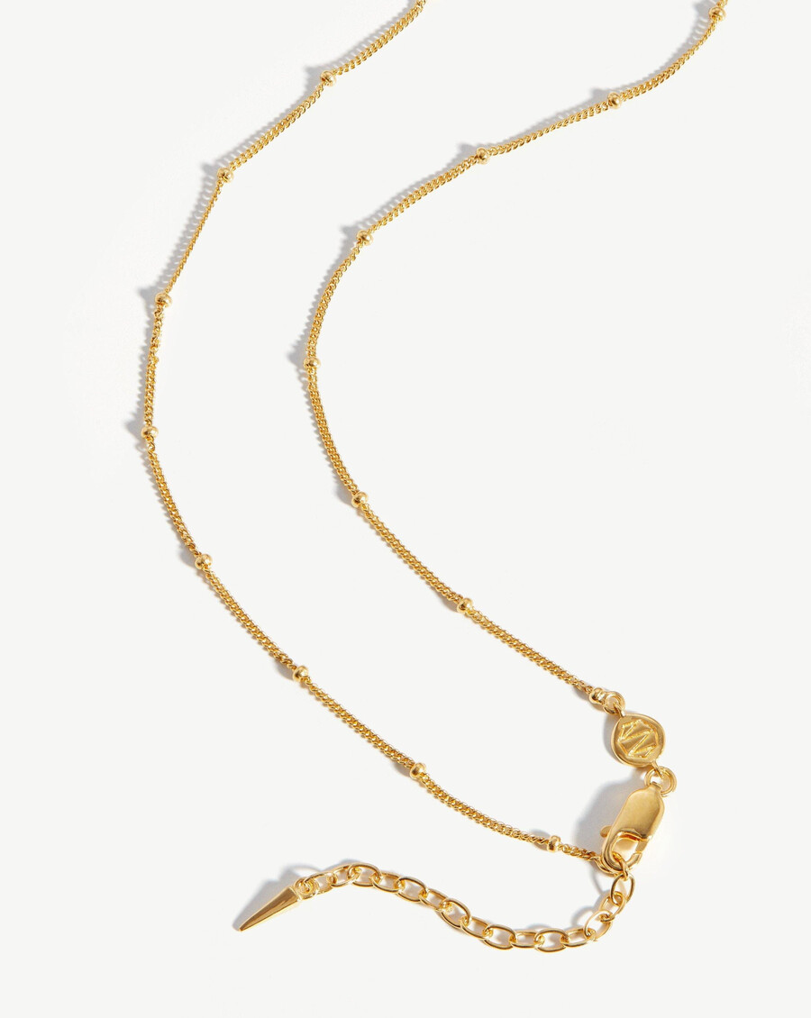 lange bobble-kette - 18 karat gold vermeil