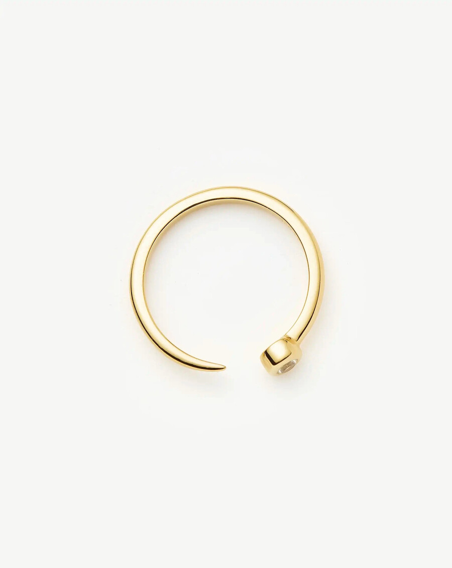 interstellar ring – 18 karat gold vermeilzirkonia
