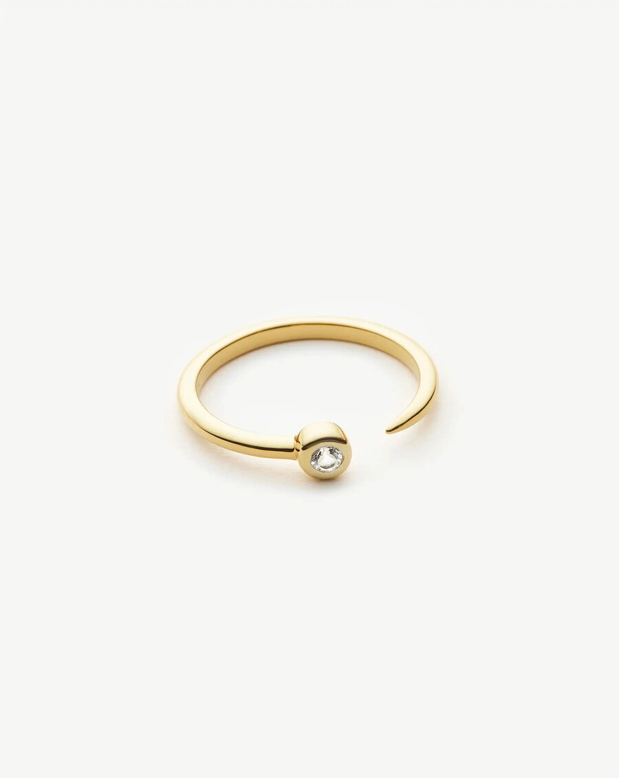 interstellar ring – 18 karat gold vermeilzirkonia