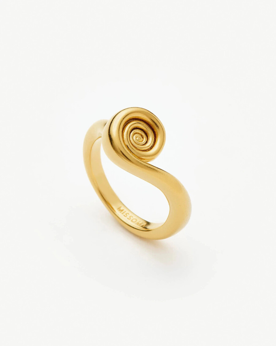 spiral-stapelring – gold