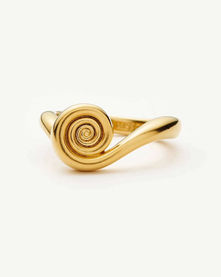 spiral-stapelring – gold