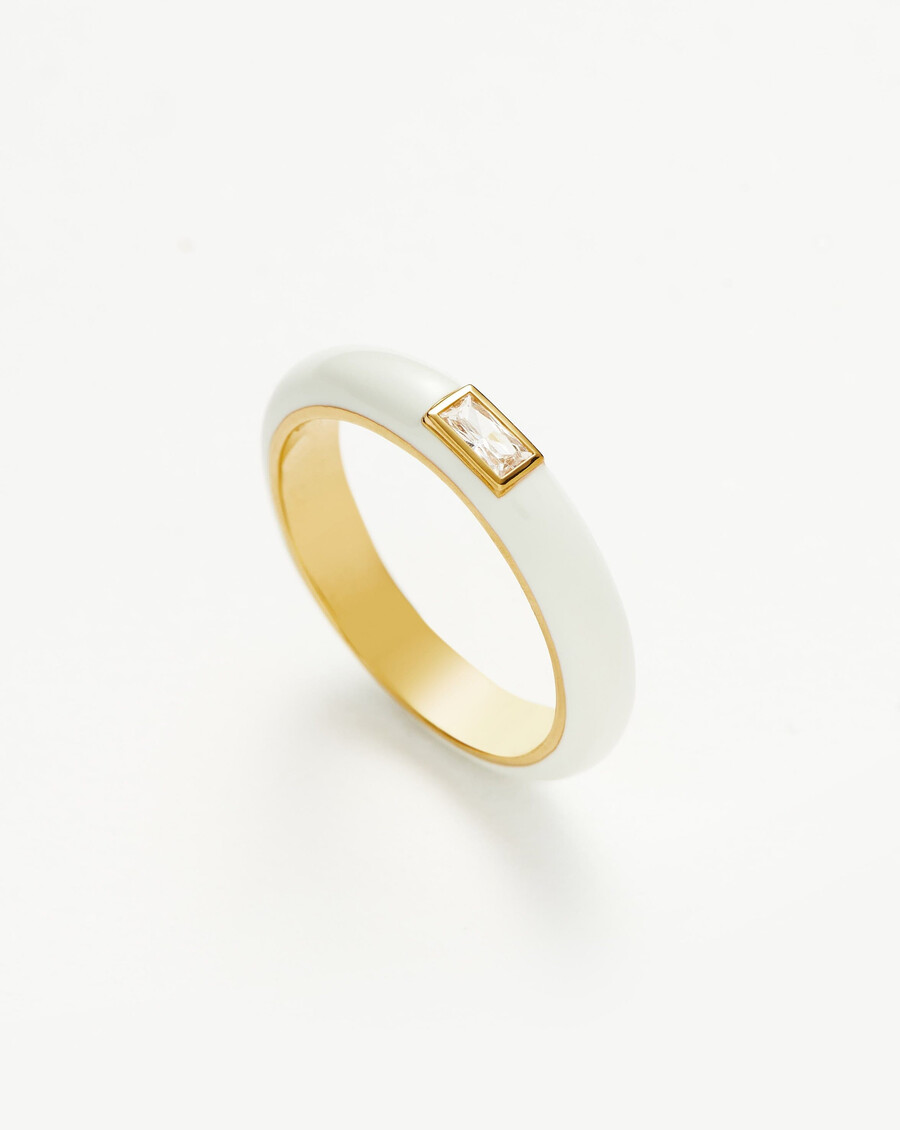 stapelring aus emaille und stein
