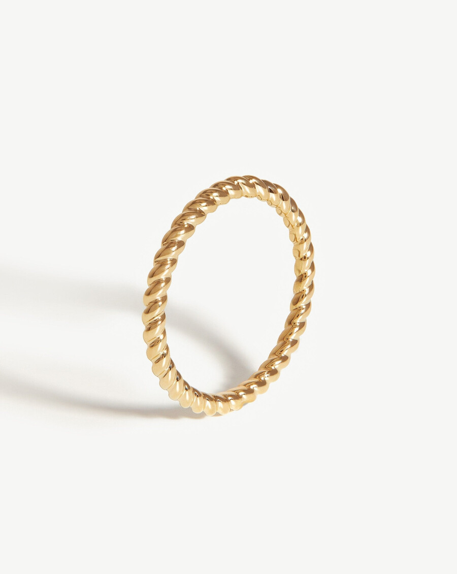 feiner seilring – 14 karat massivgold