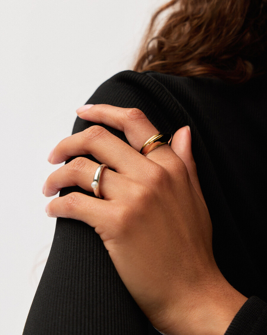 hera dome stapelring – gold missoma us