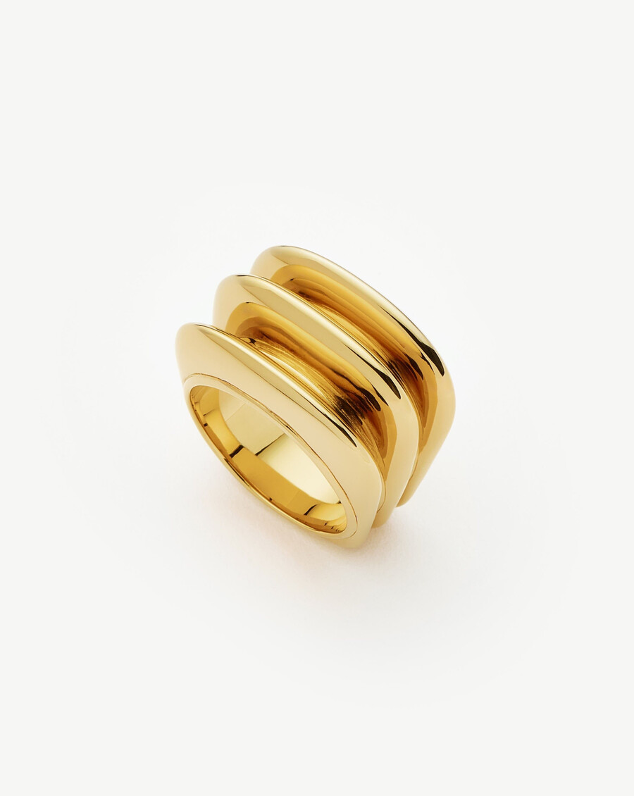 hera dome triple ridge ring