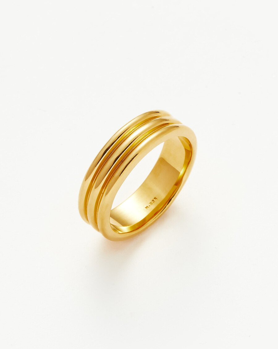 ancien-ring – 18-karätiges gold-vermeil
