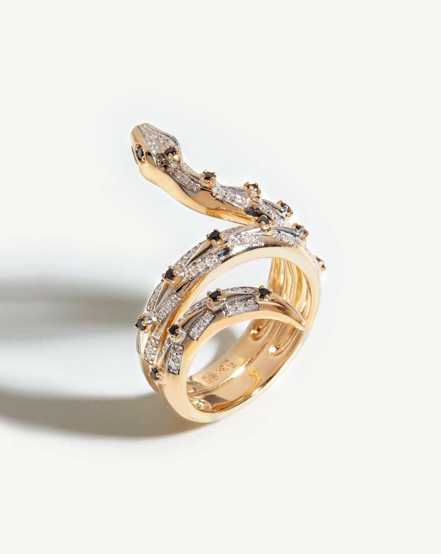 harris reed feiner ring aus gewundener schlange