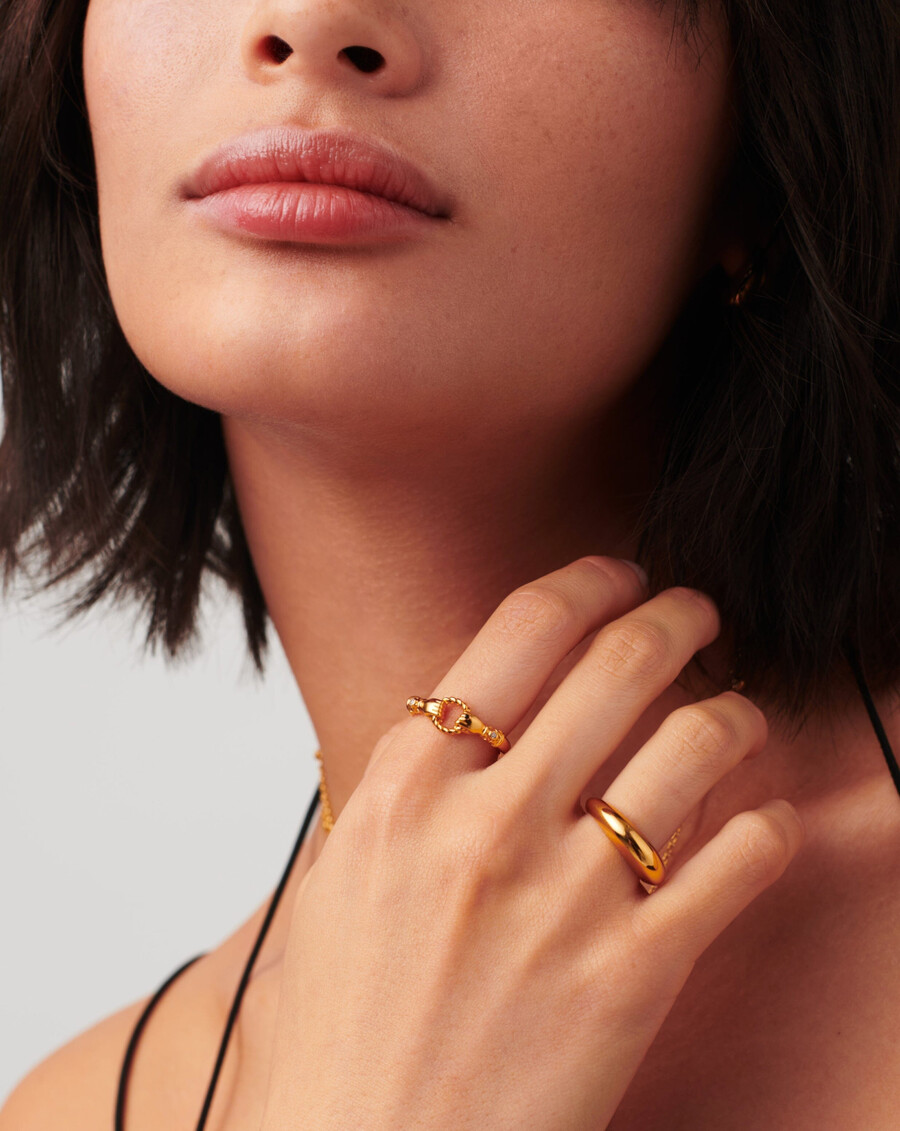 harris reed in good hands stapelring - gold