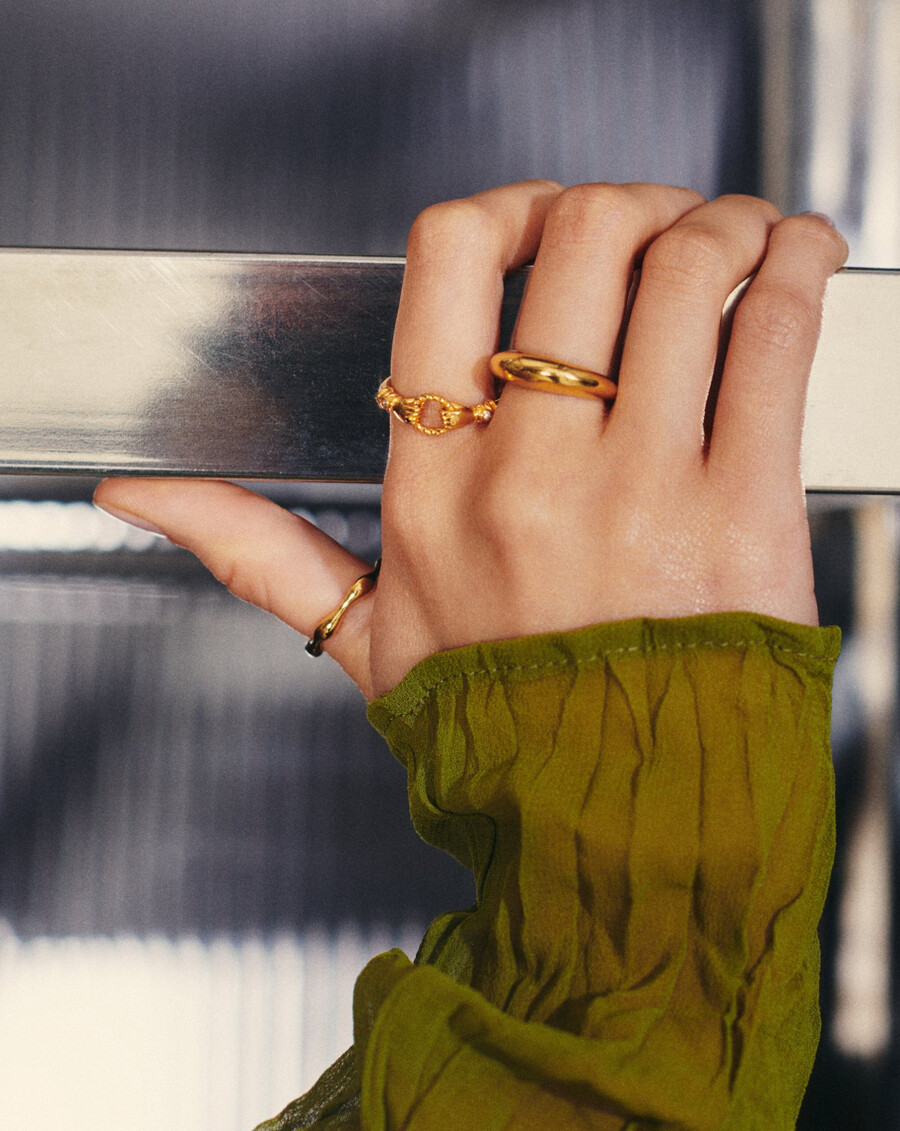 harris reed in good hands stapelring - gold