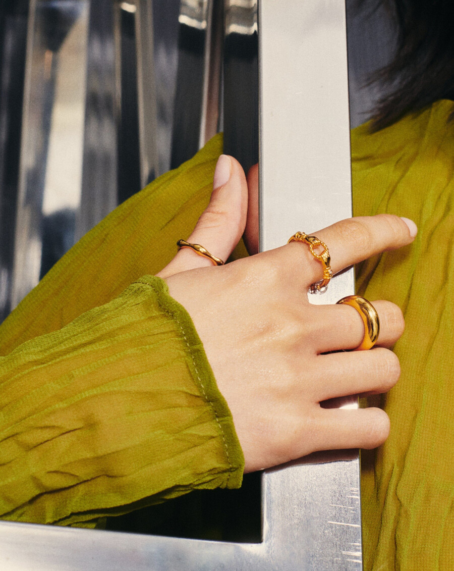 harris reed in good hands stapelring - gold