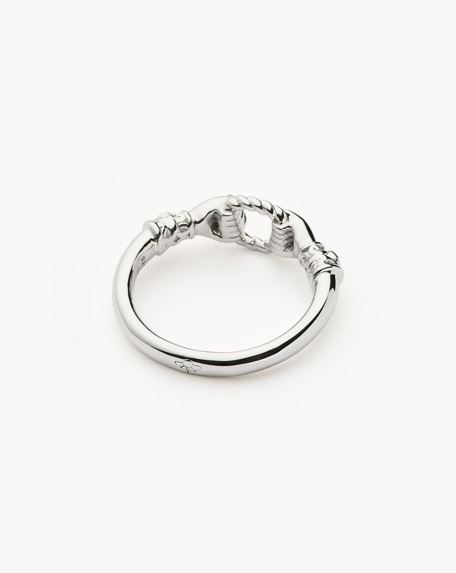 harris reed stapelring „in good hands – sterlingsilber