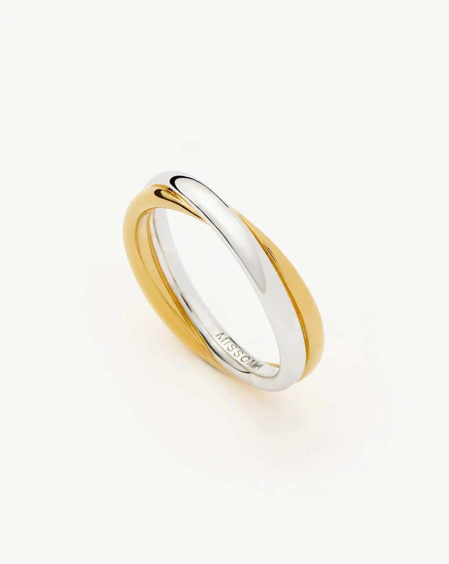 lucy williams entwine ring – gold silber