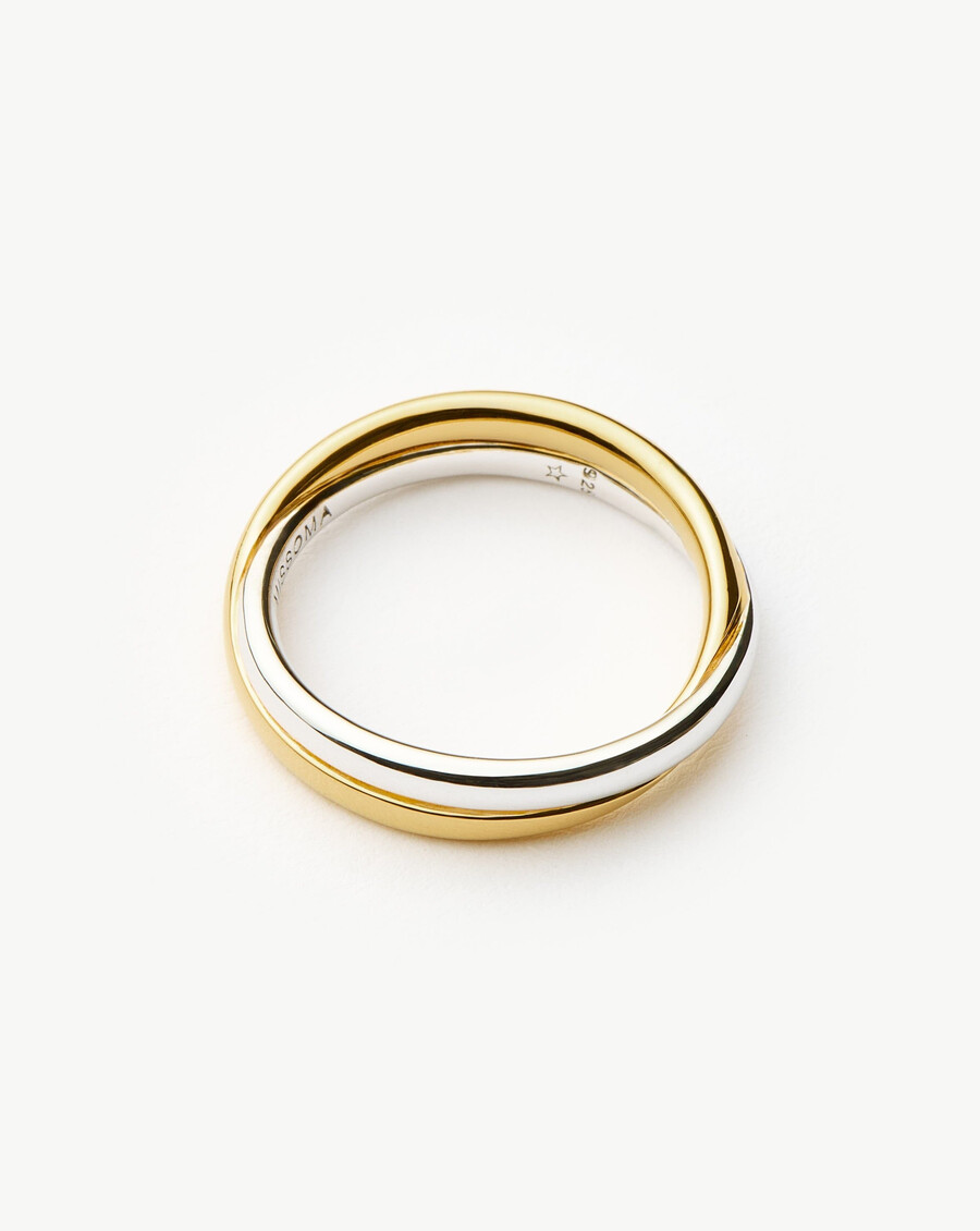 lucy williams entwine ring – gold silber