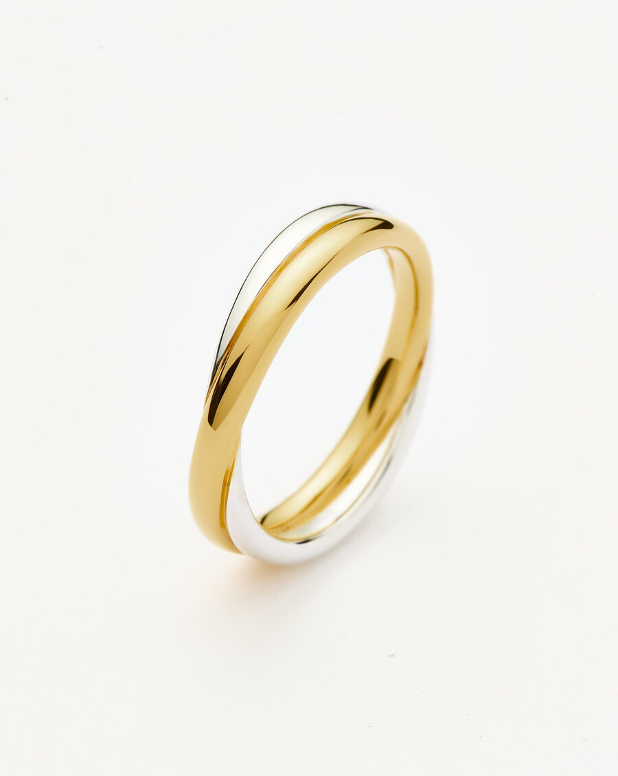 lucy williams entwine ring – gold silber