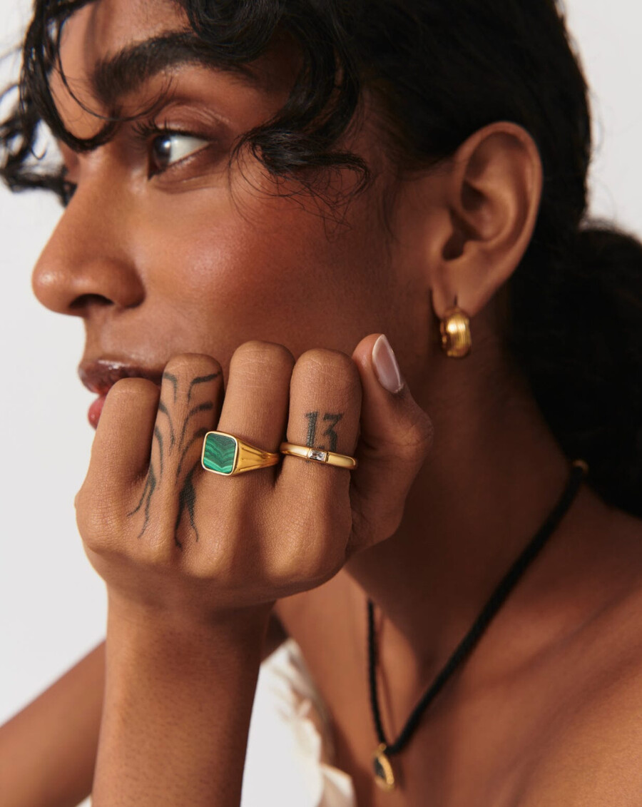 lucy williams square signet ring