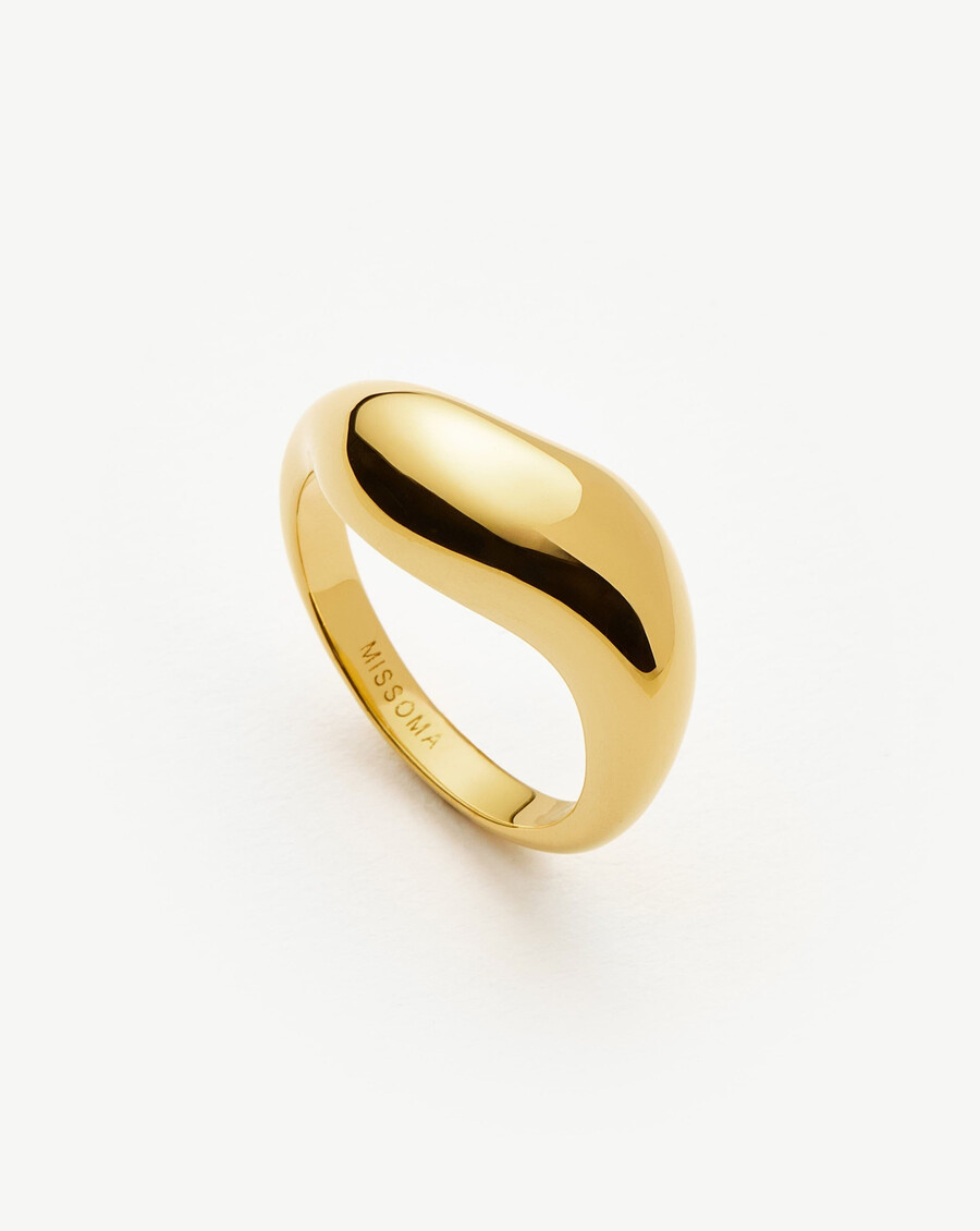 savi signature stapelring – gold
