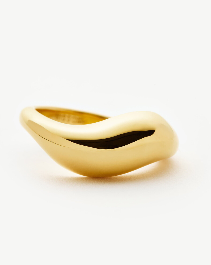savi signature stapelring – gold