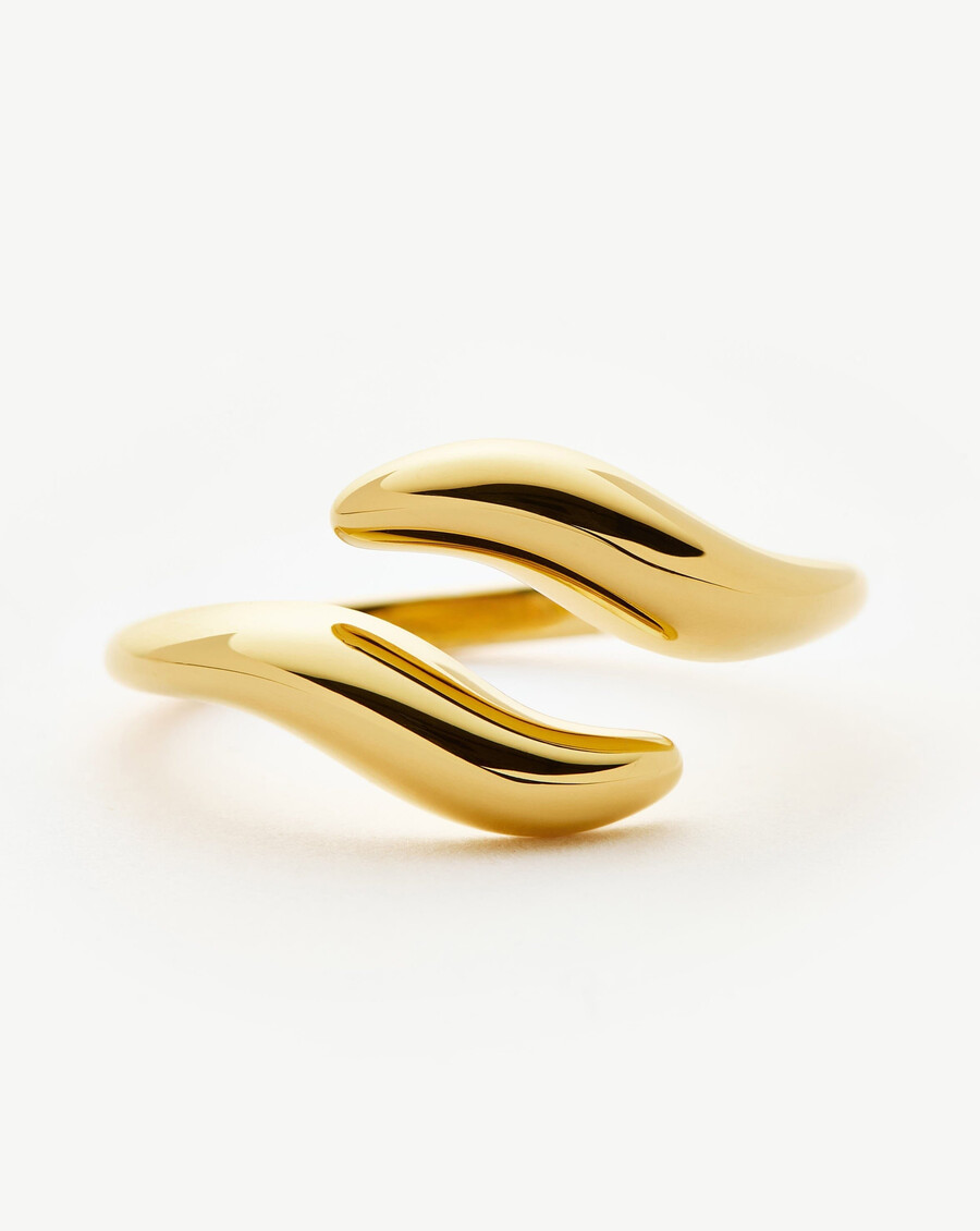 savi signature open ring – gold