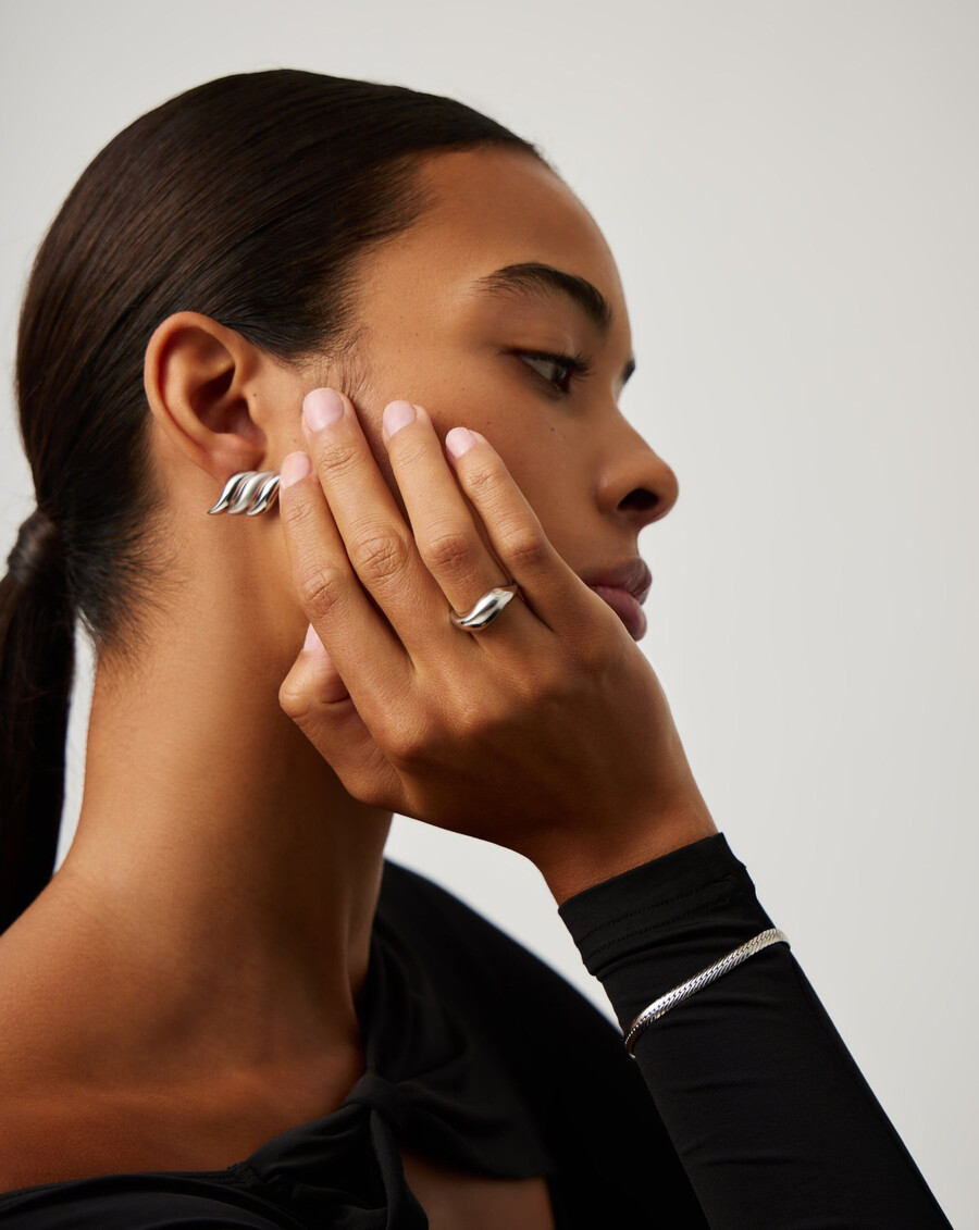 savi signature stapelring – sterlingsilber