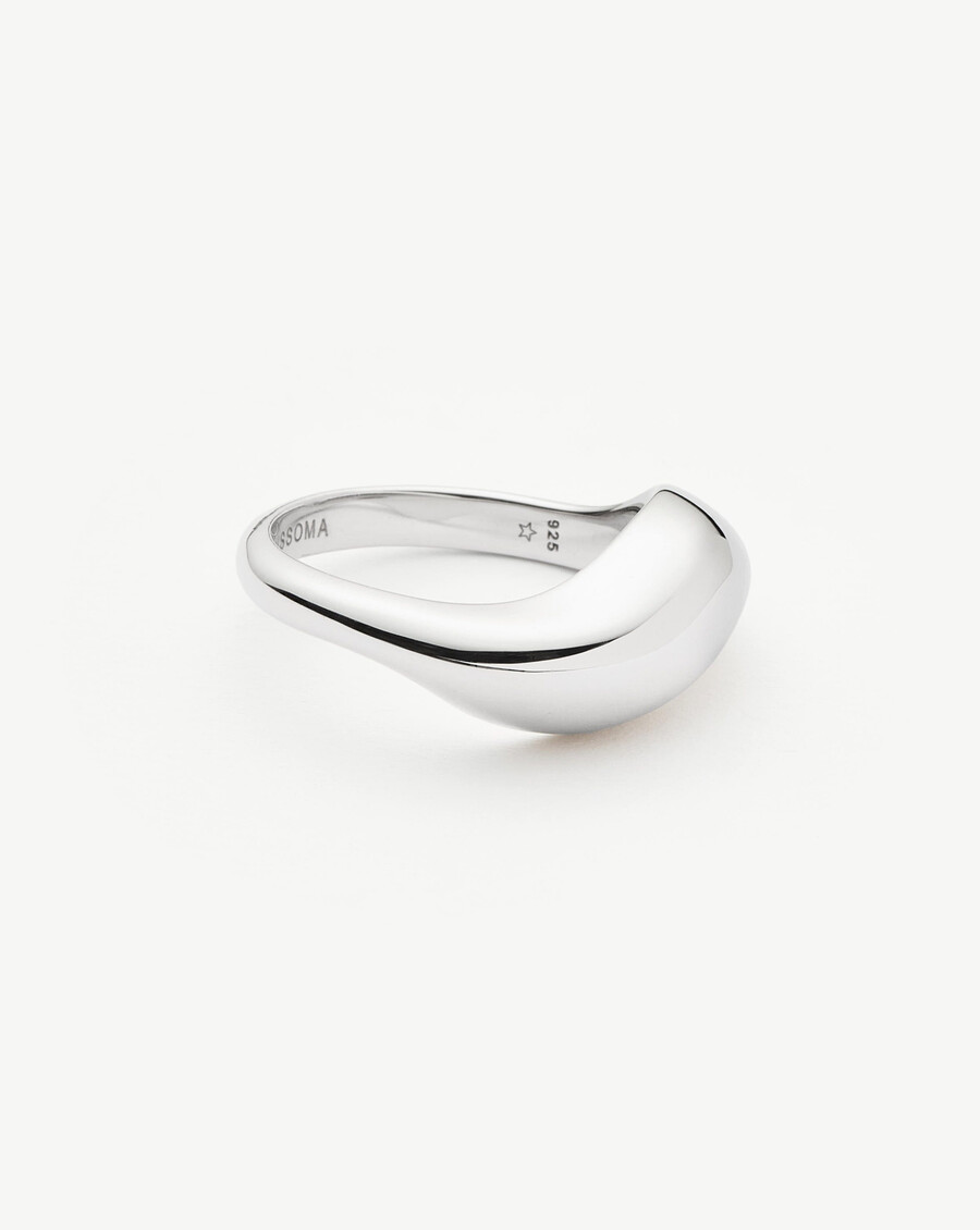 savi signature stapelring – sterlingsilber