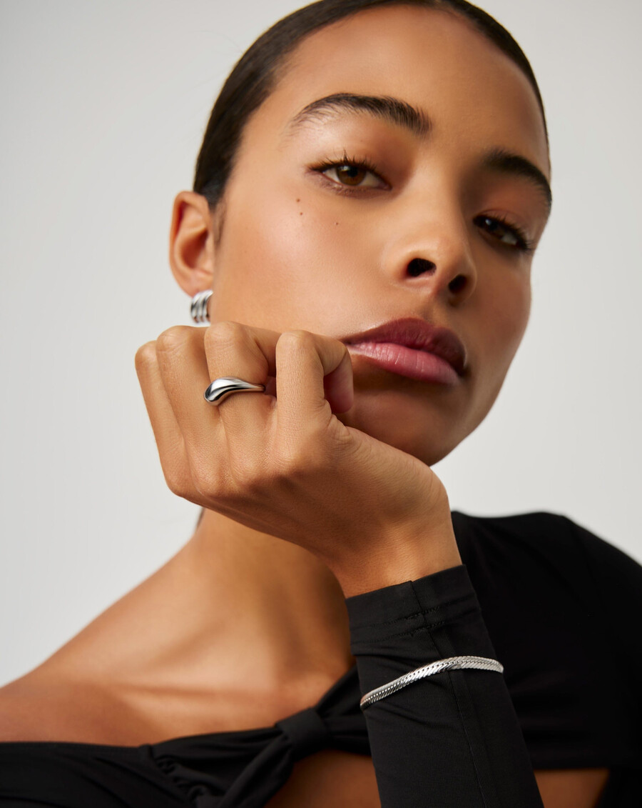 savi signature stapelring – sterlingsilber