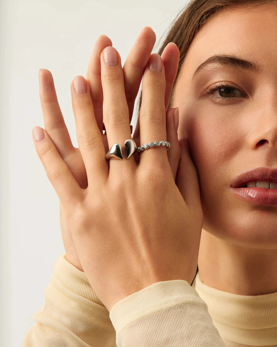 molten heart statement-ring