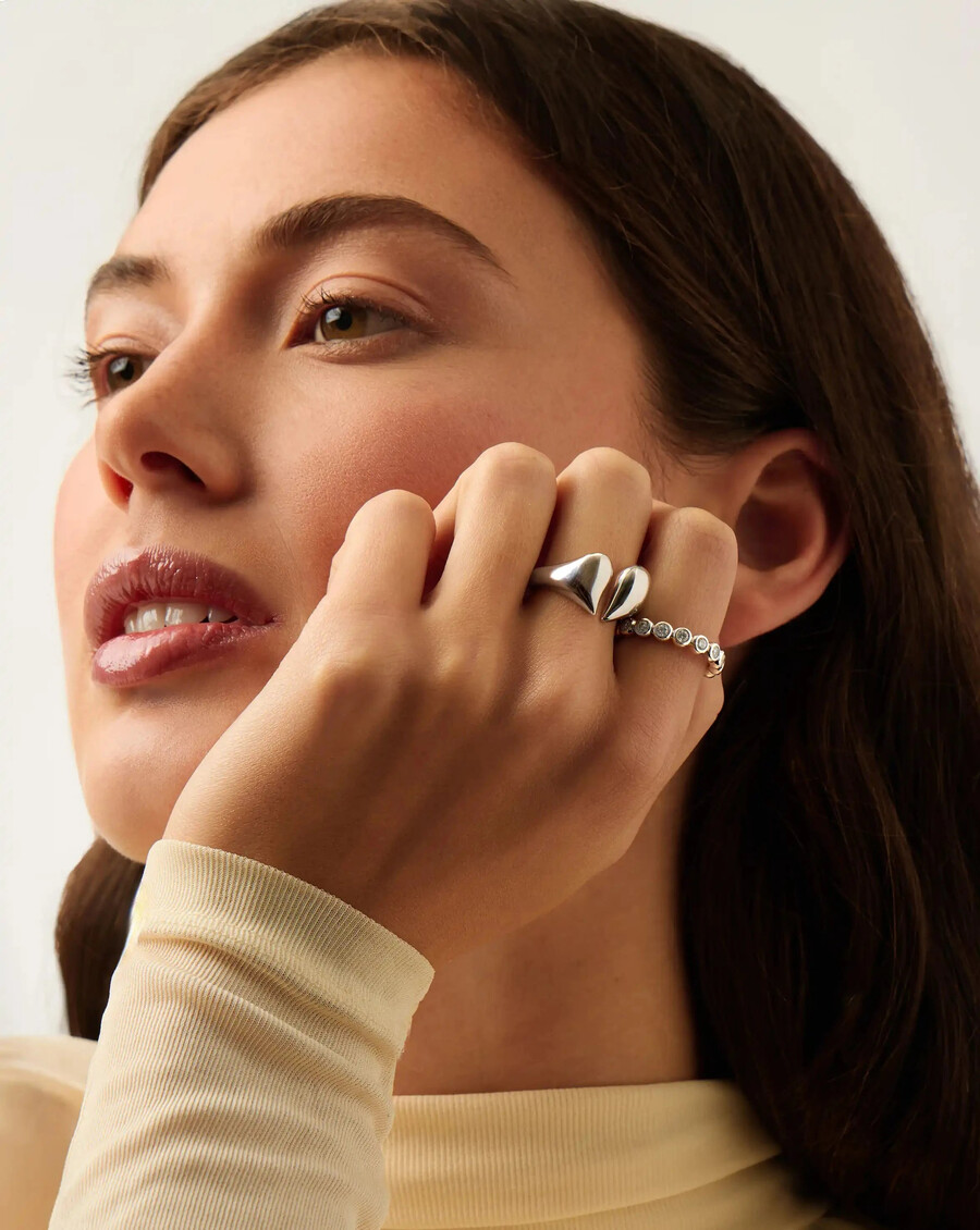 molten heart statement-ring